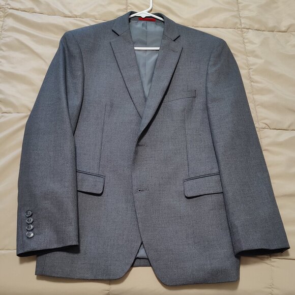 Alfani Mens Slim fit Suit Jacket Blazer 40R Dark Grey - Picture 1 of 3